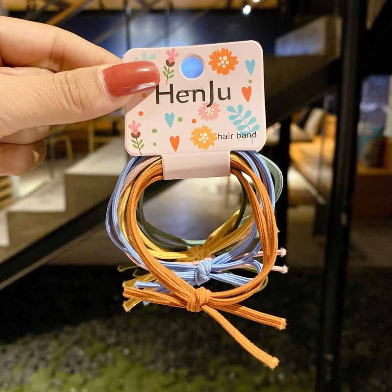 Dây buộc tóc co giãn thiết kế đơn giản phong cách Hàn Quốc thời trang cho nữ
