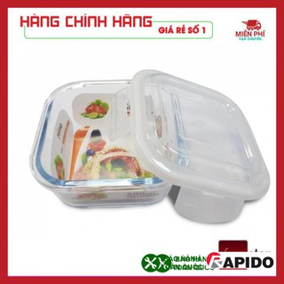 BÁT THỦY TINH FERROLI nắp hút chân không dung tích 500ml, hộp đựng thực phẩm, hộp bảo quản, hộp thủy tinh
