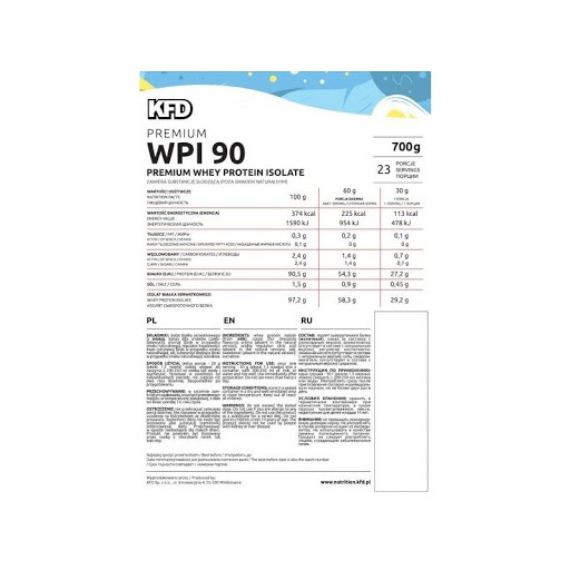 Sữa Tăng Cơ Bắp Cho Người Tập Gym KFD Whey Protein Isolate