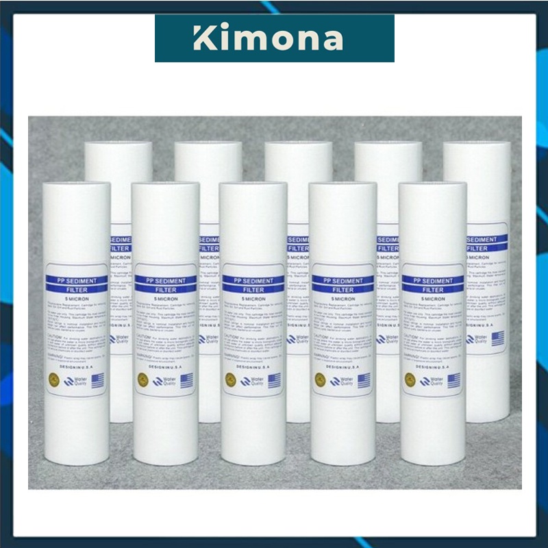 Bộ 10 Lõi lọc nước số 1 PP 10 inch 💖 Bảo Hành 1 Đổi 1 Trong Tháng Đầu Tiên💖 --- 10 Lõi PP