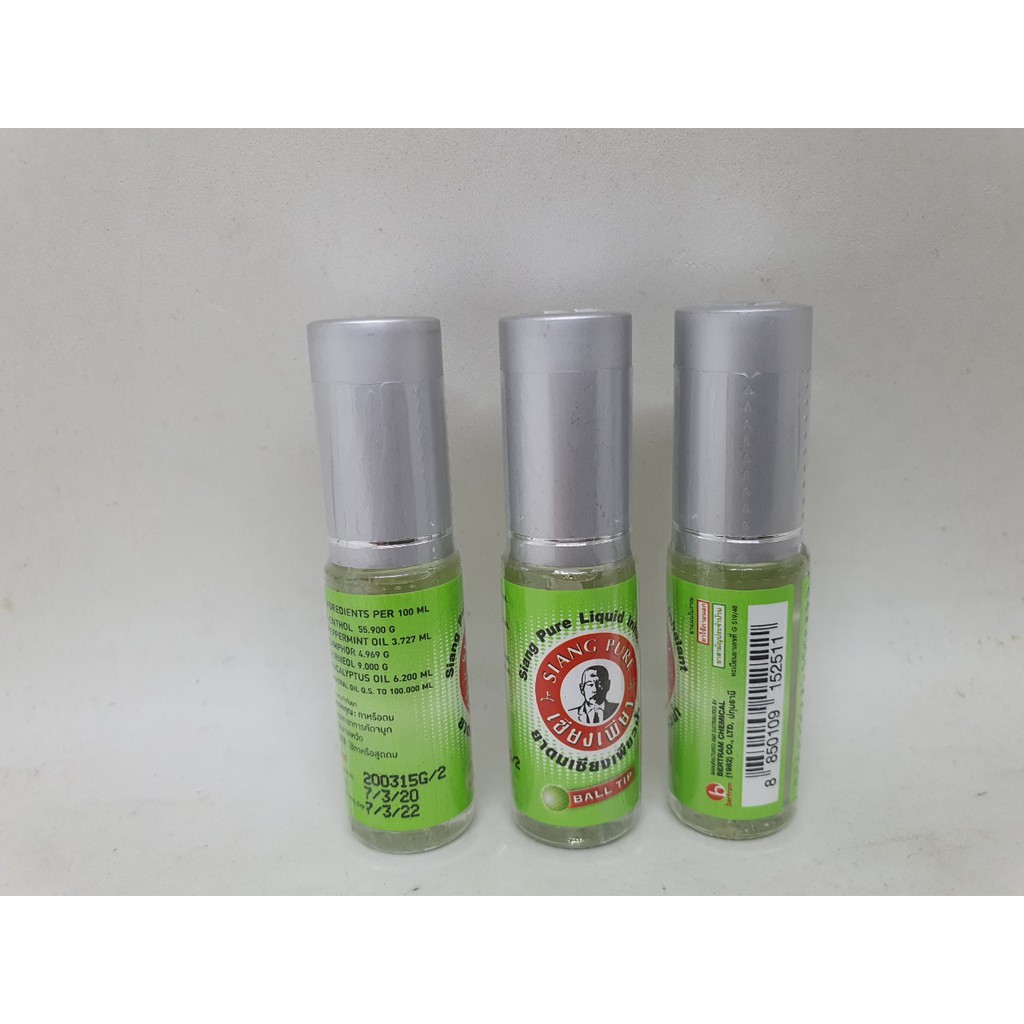 Dầu lăn siang pure ball tip thái lan màu xanh 3cc