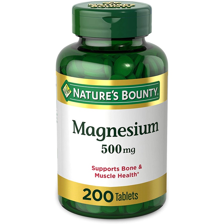 [DATE 06/2024] NATURE’S BOUNTY MAGNESIUM 500MG 200 VIÊN