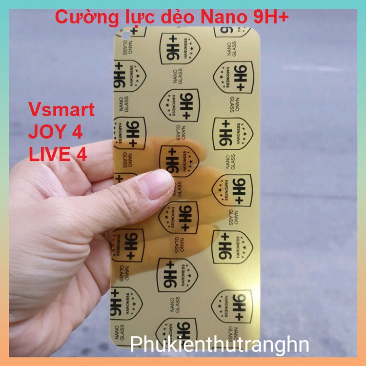 Cường lực dẻo Nano 9H+ chống va đập chống sứt chống mẻ cạnh Vsmart JOY 4/ LIVE 4 full màn 98%