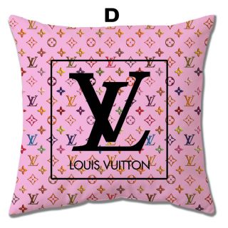 [Siêu Rẻ] Vỏ Gối Vuông Sofa, Bao Gối Ôm Trang Trí, Bọc Gối Tựa Phòng Khách Đẹp Rẻ Tại Shoppe 45 x 45cm Mẫu LV
