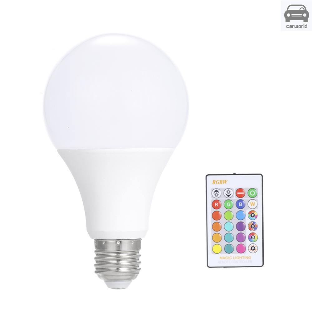 Bóng Đèn LED RGB 3W / 5W / 10W / 15W E27 nhiều màu điều khiển từ xa