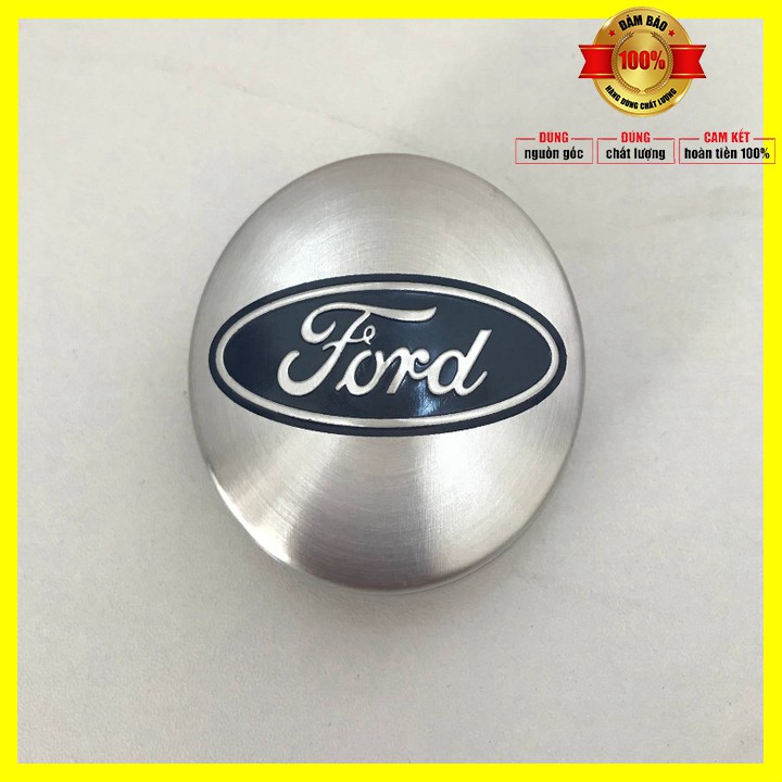 Sản phẩm Logo chụp mâm bánh xe ô tô Ford đường kính ngoài 54mm, chất liệu Nhựa ABS - 01 chiếc
