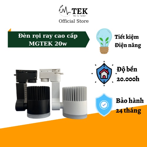 Đèn rọi ray mini 12w 20w 30w MGTEK hắt tranh tường decor showroom trang trí shop thời trang.