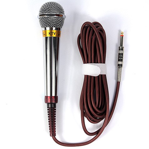 Micro karaoke Kiwi T100 , Mic hát có dây cao cấp - Hàng chính hãng