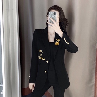 ✦QC✦ Áo Vest Nữ Form Dài Thanh Lịch, Áo Khoác Blazer Nữ Hàn Quốc Thời Trang