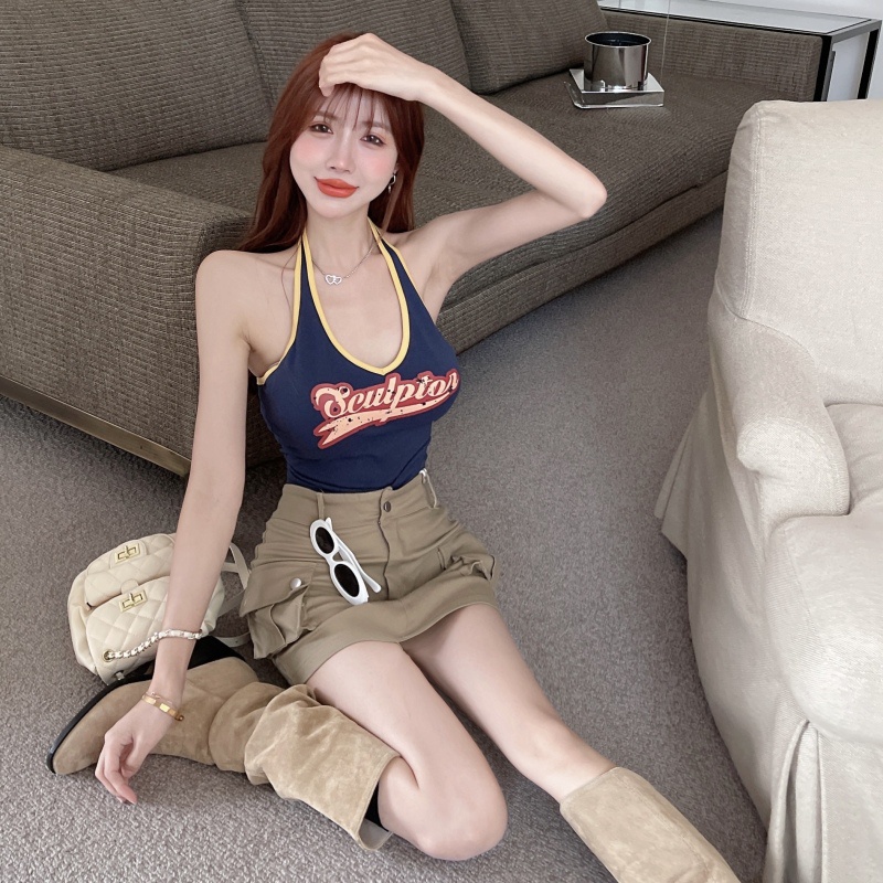 Áo Yếm Thể Thao In Họa Tiết Quyến Rũ Hợp Thời Trang