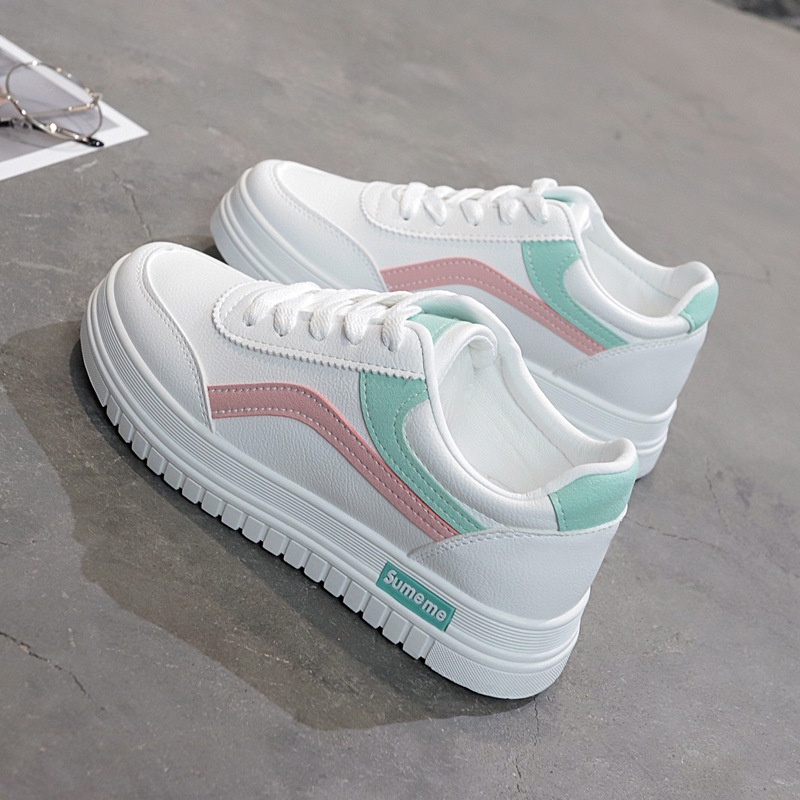 ♘¤✘Giày Nữ, Thể Thao Sneaker Nữ Màu Trắng G02 Da Cao Cấp Kiểu Dáng Thời Trang Đi Học, Chơi Đều Đẹp