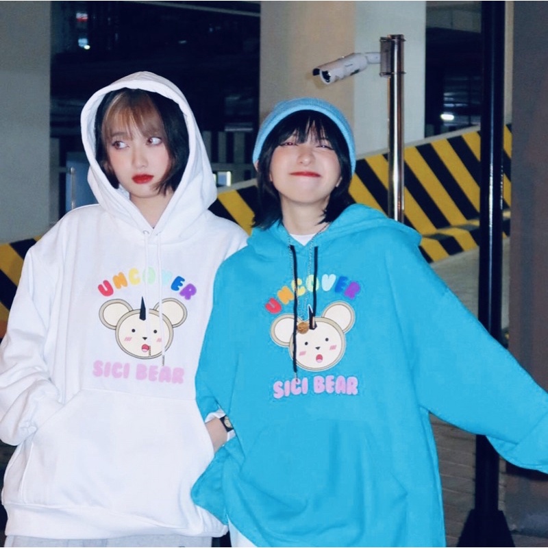 [Mã FAMARAL2 giảm 10K đơn 50K] áo hoodie nỉ mũ uncover sici bear giá rẻ