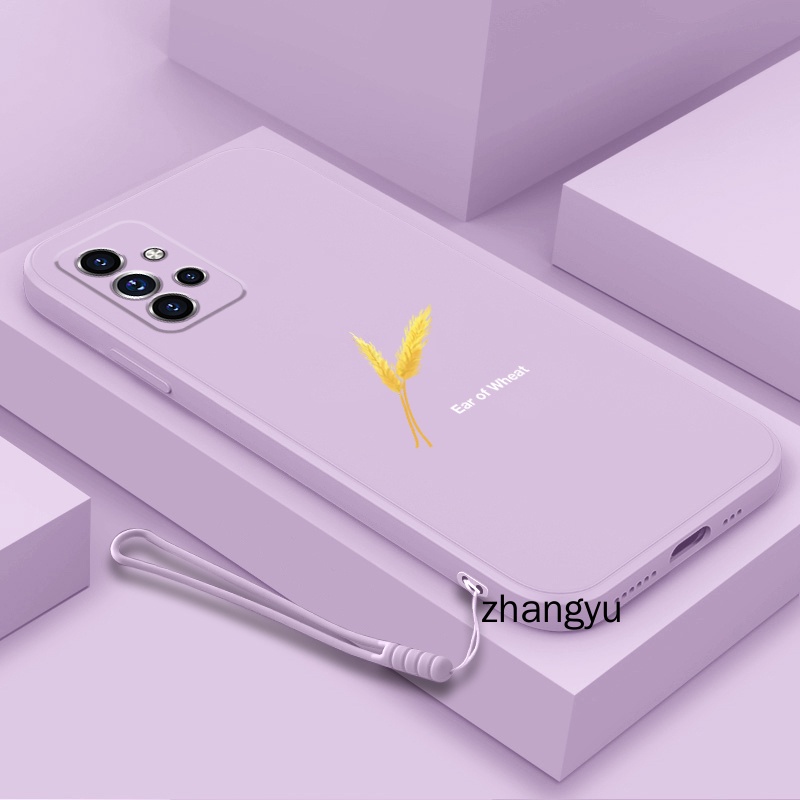 Ốp lưng Samsung a32 a52 a72 4G 5g silicone TPU vàng lúa mạch trường hợp điện thoại Samsung a32 a52 a72 4G 5g