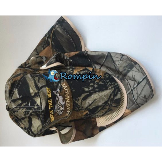 Nón vành rộng họa tiết rằn ri chống tia UV chống thấm nước thời trang mùa hè cho nam