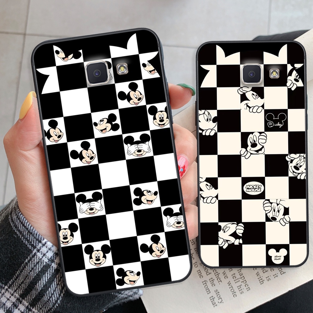 Ốp lưng Samsung J4 Plus / J4 Core / J4+ trái tim họa tiết caro, mikey họa tiết beabrick kaws cute