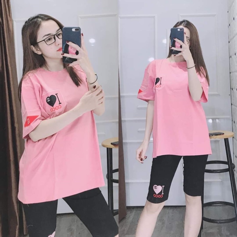 [KÈM ẢNH VIDEO THẬT][CÓ BIGSIZE TỚI 85KG] Set đồ thun, đồ bộ thun cotton mặc nhà chất co giãn 4 chiều dễ thương
