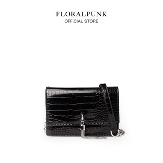 Túi xách Floralpunk Croc Tassel Bag màu đen