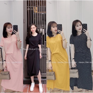 BÁN SỈ VÁY XOẮN EO 4 MÀU CHO NỮ