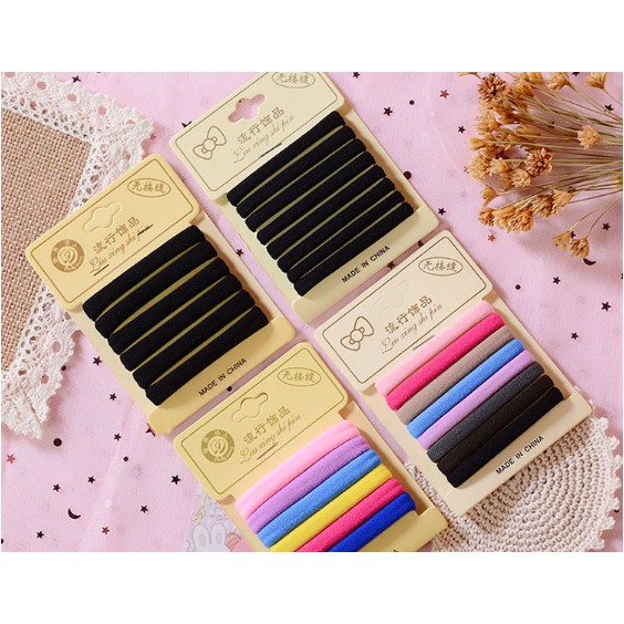 SET 10 THUN CỘT TÓC ĐỦ MÀU