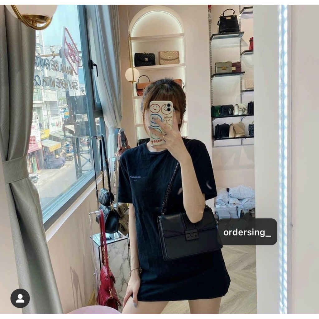 Túi cnk quỳnh búp bê khóa full đen