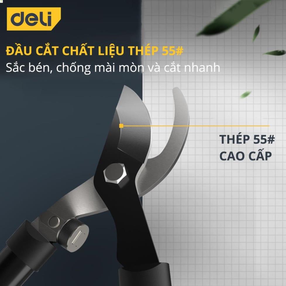Kéo Cộng Lực Cắt Cành Cán Dài Deli 26.5 Inch - Lưỡi Cắt Bằng Thép Sắc Bén, Siêu Cứng, Tay Cầm Có Đệm Cao Su - DL2779 .