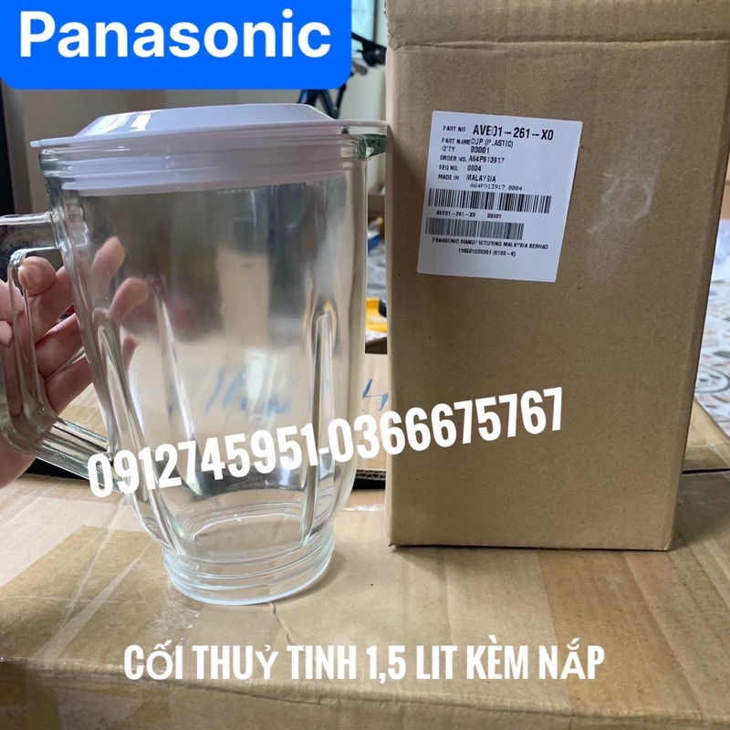 CỐI THỦY TINH, LY THỦY TINH  ĐẠI MÁY XAY SINH TỐ PANASONIC MX-GX1561WRA, GX1561WRA, MX-EX1561