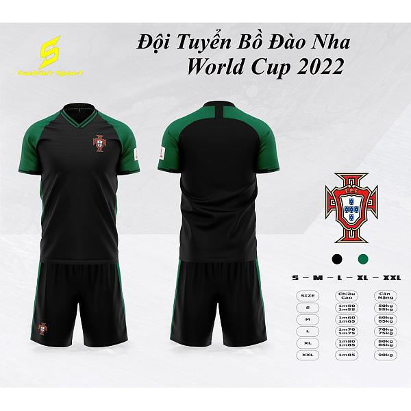 Quần áo bóng đá đồ đá banh ĐỘI TUYỂN Bồ Đào Nha - Mẫu WC 2022