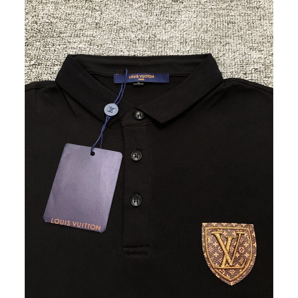 Áo thun polo tay ngắn chất liệu da thời trang mùa hè cho nam 2021