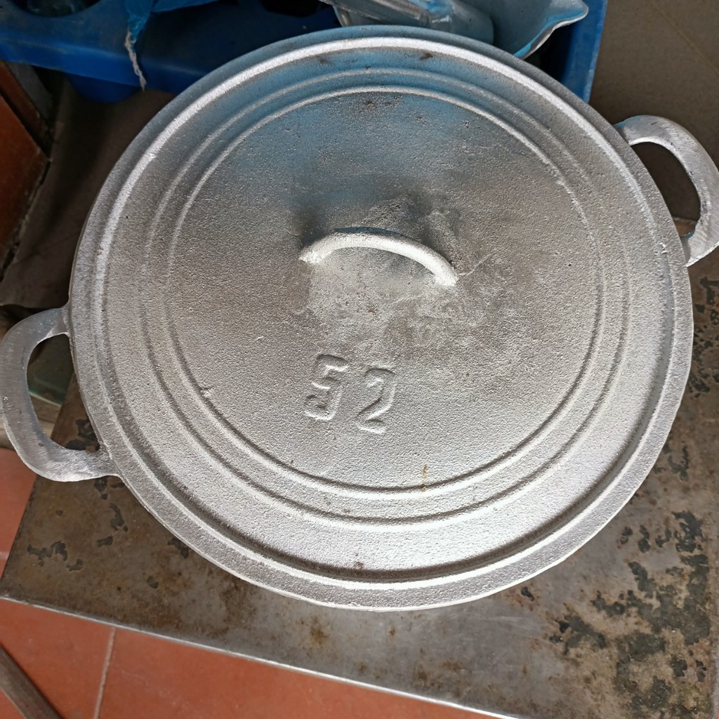 Nồi Xoong Gang Đúc Gia Truyền Cỡ Lớn Số 52 Loại 1 To và Dày