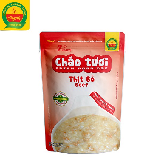 Cháo tươi Cây Thị, cháo tươi dinh dưỡng gói 260g đủ vị