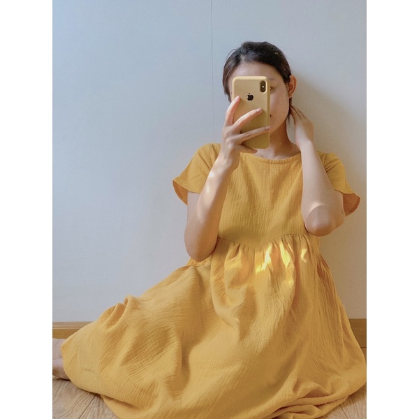 HERS - Đầm muslin bồng bềnh phiên bản có tay