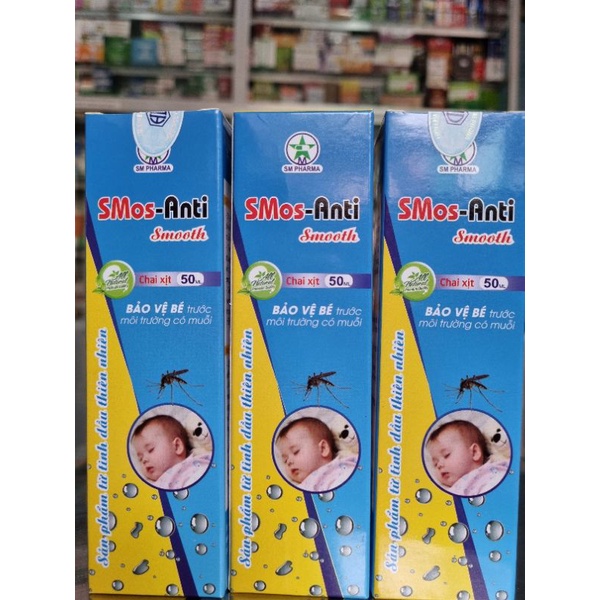 Chai xịt SMos -Anti Smooth 50ml Chống Muỗi