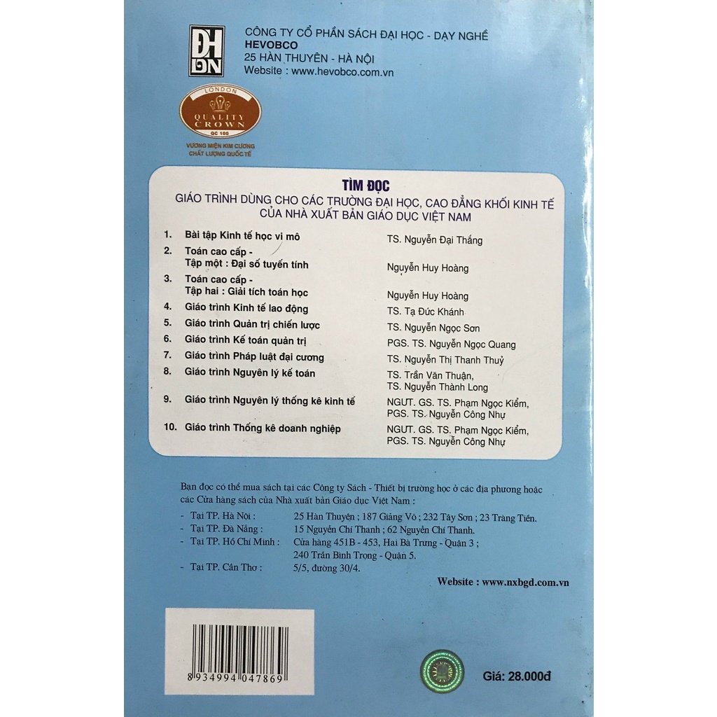 Sách - Kinh Tế Học Vi Mô