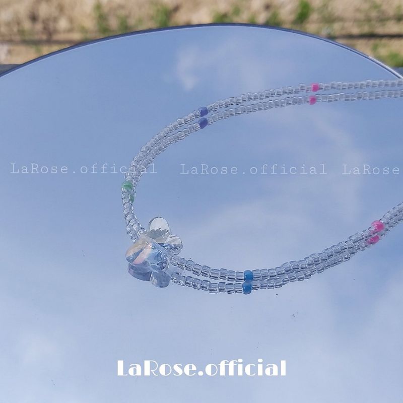 Vòng cổ mix charm bướm lấp lánh