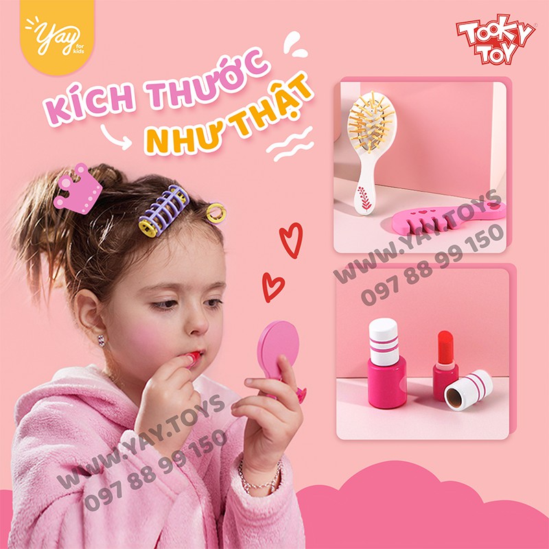 [CAO CẤP] Đồ Chơi Túi Trang Điểm Bé Gái TOOKY TOY 3+