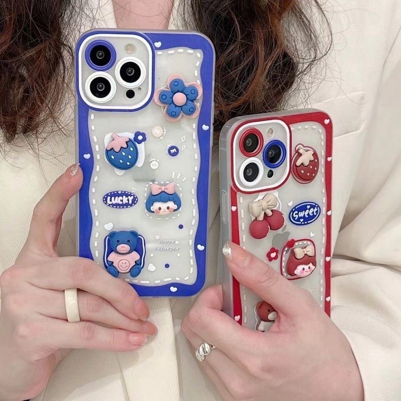 Ốp điện thoại chống sốc gắn charm Full các dòng điện thoại iphone/samsung/oppo/vivo/vsmart/xiaomi/...