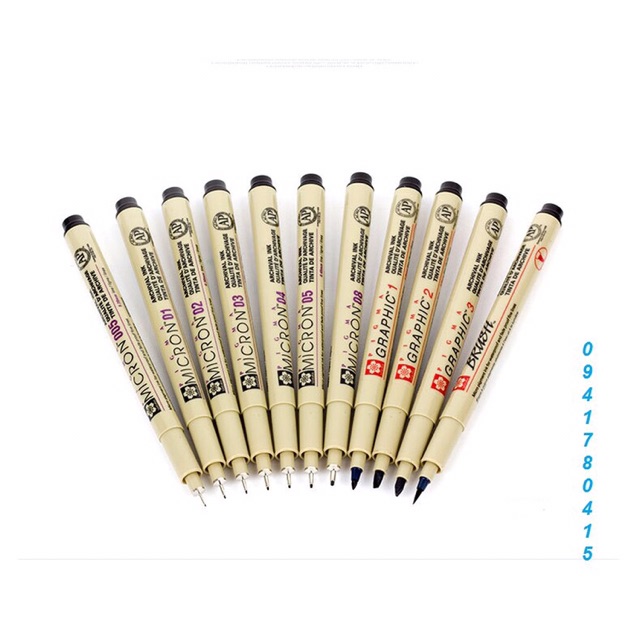 Bút Line đen kháng nước SAKURA Pigma Micron