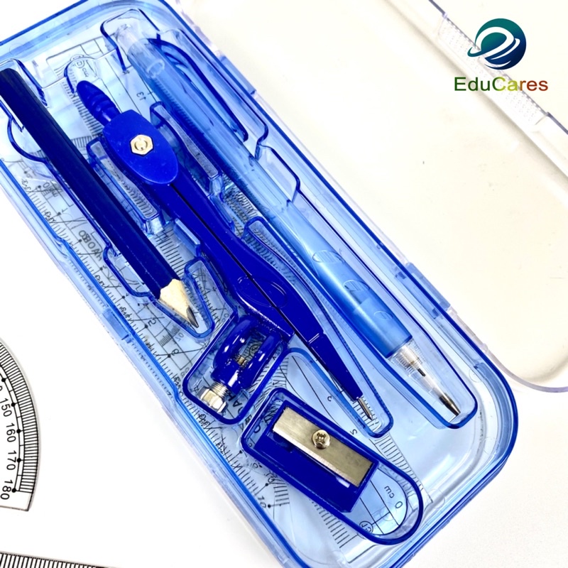 Bộ Compa Eke 8 món dụng cụ học tập HB-3009 đầy đủ cho học sinh tiện lợi