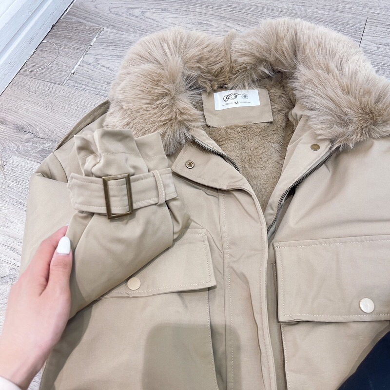 Áo Kaki dáng ngắn