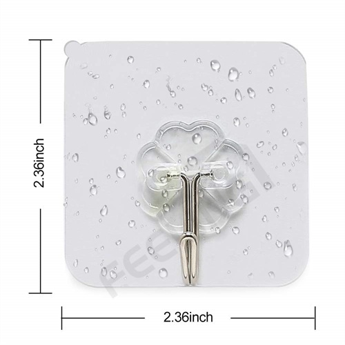🔥 5 Cái Móc Treo Tường Tự Dính Trong Suốt Mạnh Mẽ, Cốc Hút Móc Treo Tường Móc Treo, Móc Treo Phòng Tắm Nhà Bếp Móc Liền Mạch