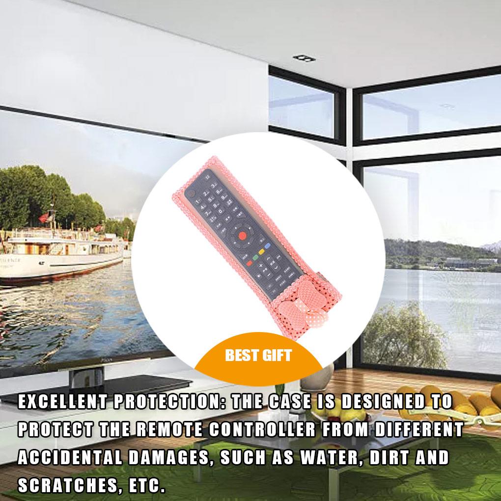 Vỏ Bọc Điều Khiển Từ Xa Chống Bụi Màu Hồng Kích Thước 21x8cm Tiện Dụng Cho Máy Lạnh / Máy Điều Hòa