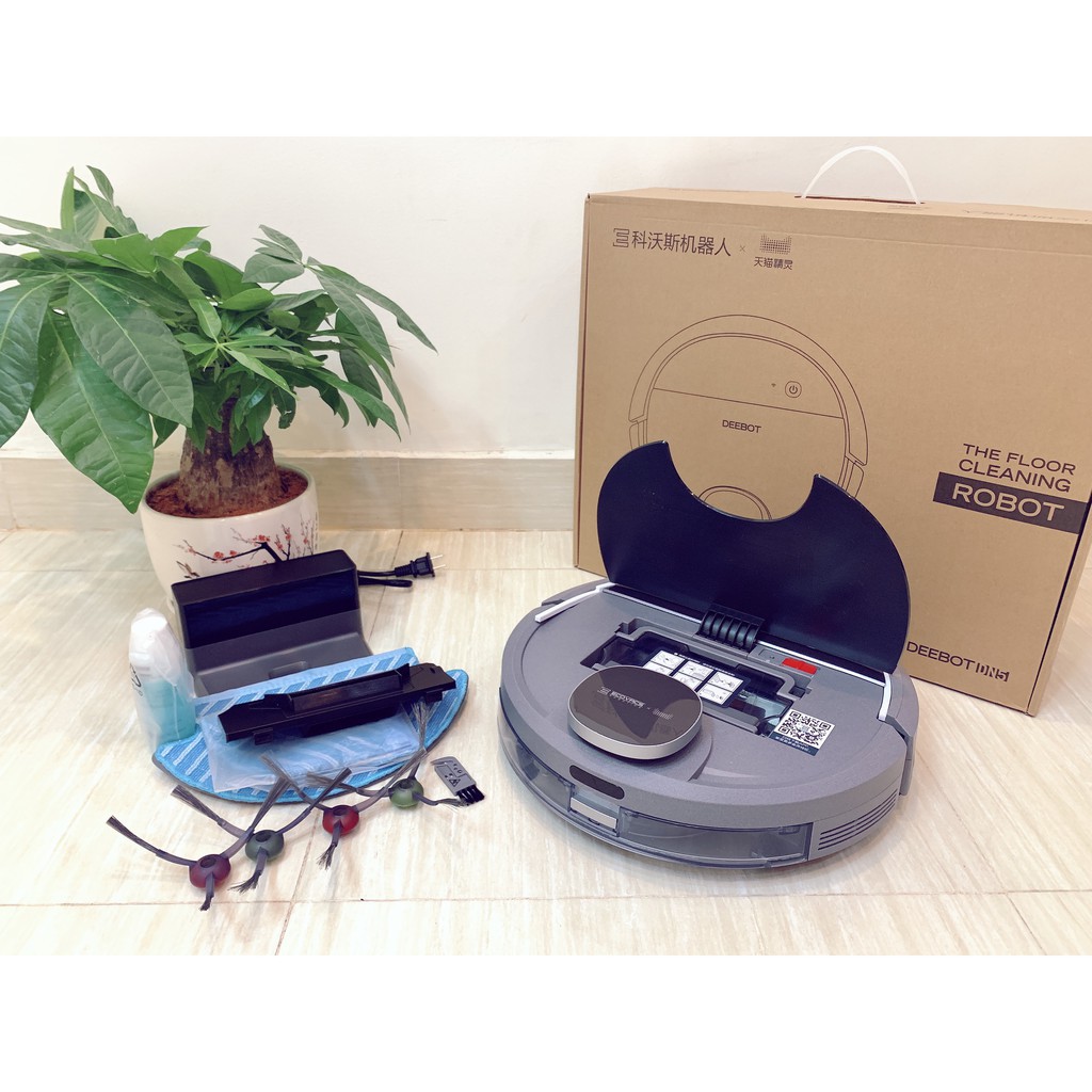 Robot Hút Bụi Lau Nhà Ecovacs Deebot DN55  Hàng Chính Hãng Bảo Hành 1 Năm