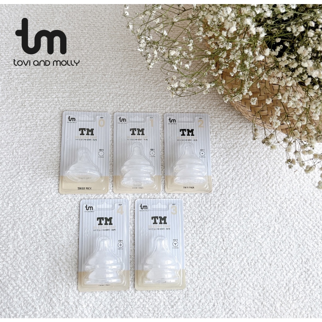 Núm Tovy &amp; Molly Hàn Quốc 2 lỗ thoát khí cho bé - Made in Korea