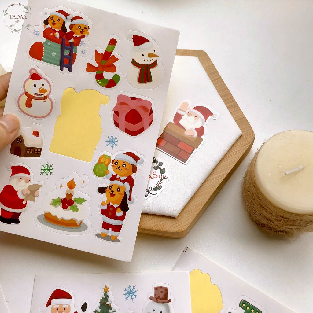 STICKER NOEL, GIÁNG SINH TỔNG HỢP CÁC MẪU STICKER NOEL CUTE NGỘ NGĨNH sticker chủ đề Noel, Giáng sinh, Christmas