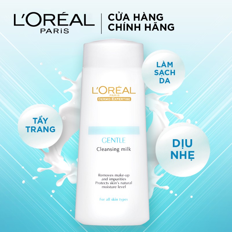 Sữa tẩy trang L'Oreal Paris Dermo Expertise Gentle Cleansing Milk 200ml