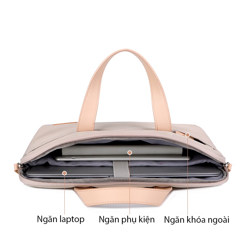 Túi đeo chéo kiêm chống sốc bảo vệ laptop có quai xách MeiTianMei