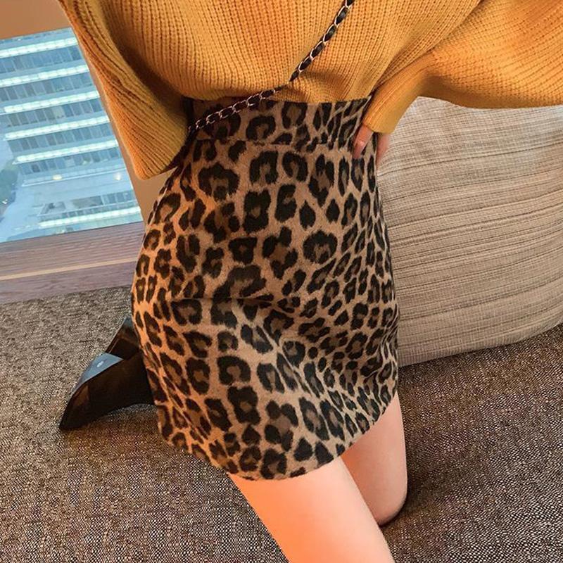 Chân Váy Họa Tiết Da Báo Thời Trang Cho Nữ