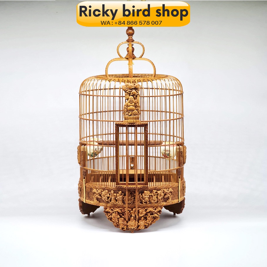 Lồng chim tre, Hwamei bird cage - 3D Eight Immortal design