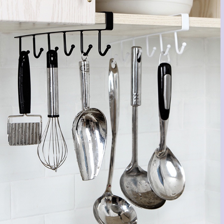 Giá Đỡ Cốc 6 Móc Treo Nhà Bếp/Phòng Ngủ