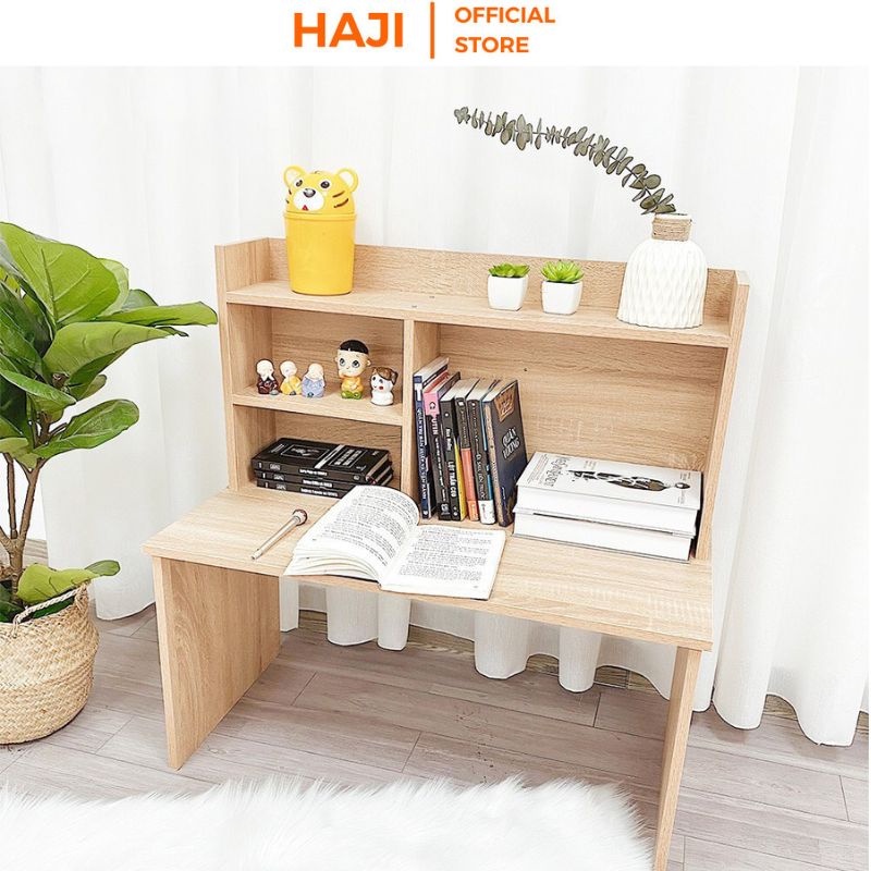 Bàn học có kệ sách thông minh HAJI giúp tiết kiệm diện tích A116